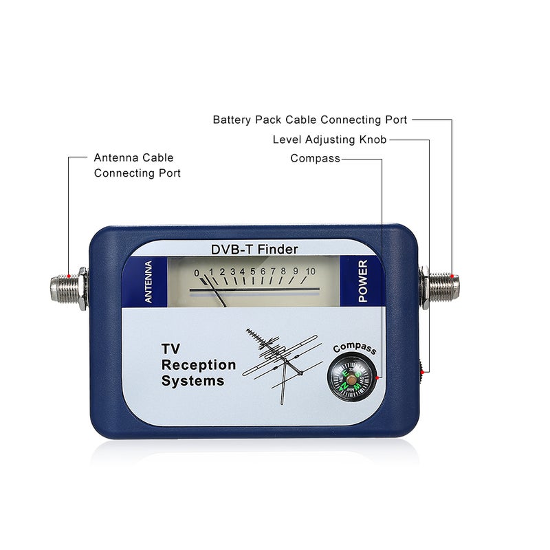 DVB-T Digital Satellite Signal Finder Meter Aerial Terrestrial TV Antenna with Compass TV Reception Systems - Image 3