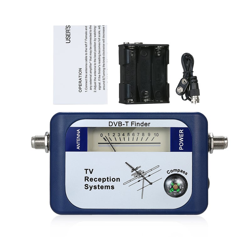 DVB-T Digital Satellite Signal Finder Meter Aerial Terrestrial TV Antenna with Compass TV Reception Systems - Image 5
