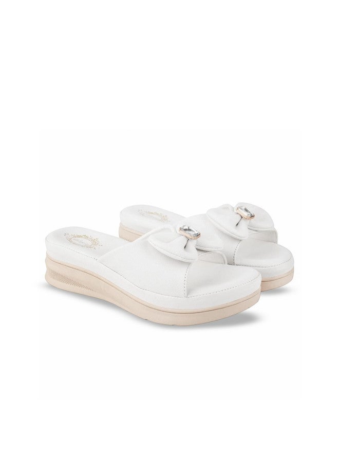 Shoetopia Girls Platform Heels Sandals with Bows - Image 2