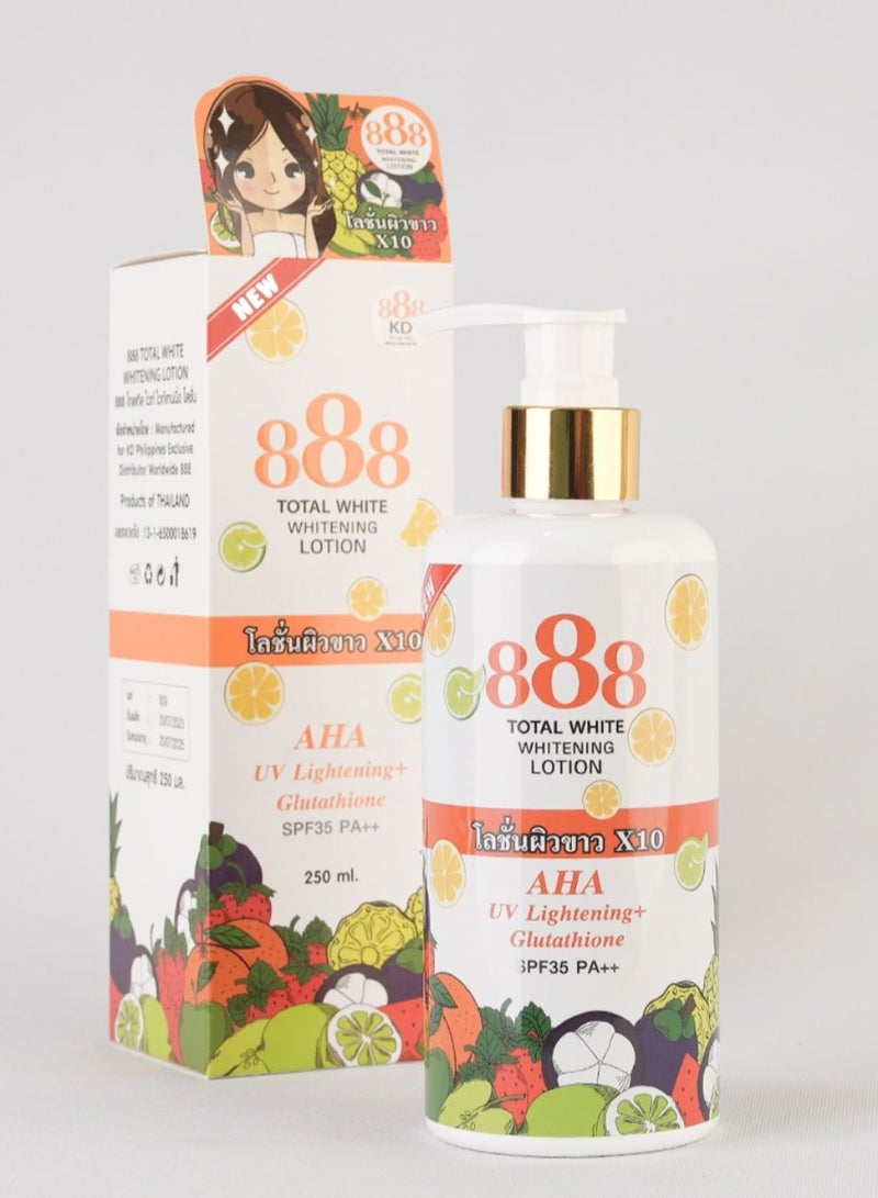 888 TOTAL WHITE Whitening lotion 250 ml - Image 1