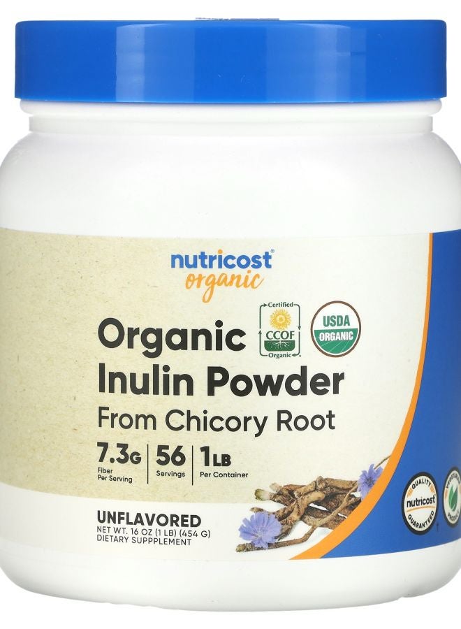 Nutricost Organic Inulin Powder Unflavored 16 oz (454 g)