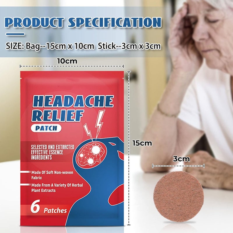 klarako 30pcs Headache Relief Patch Healthy Stickers Traditional Chinese Medicine Health Care - Image 5