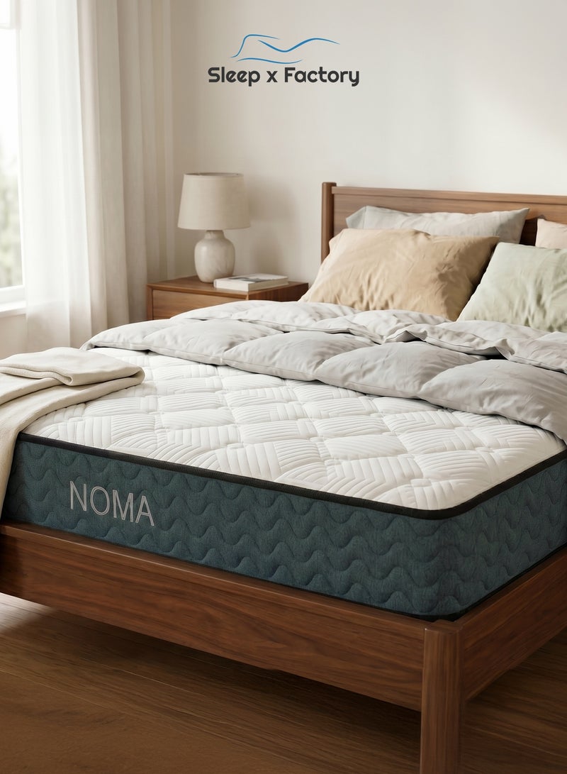 سليب × فاكتوري مرتبة NOMA من Sleep X Factory بدعم تقويمي بوكيت سبرنج ارتفاع 25 سم راحة متوسطة - مقاس 200x200 سم - Image 4