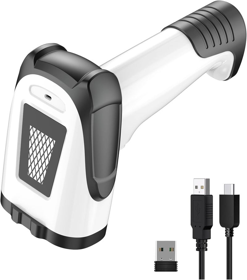 symcode 2D Handheld Wireless Barcode Scanner with Stand 3-in-1 Bluetooth bar Code Scanners - Cordless, Rechargeable 1D and 2D Barcode Scanner for Inventory - Wireless, Handheld, USB Bar Code/QR Code Scanner - Image 1