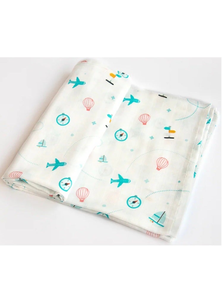 Yellow Doodle Organic Luxury Swaddle - Lil Travellers - Image 2