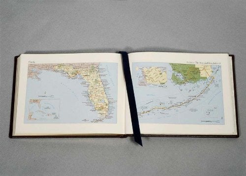 Graphic Image Genuine Leather Ship's Log/Journal, Blue - Image 3