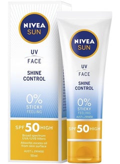 Nivea Nivea Sun UV Sunscreen Face Shine Control Cream for Mat Look SPF50, 50ml 