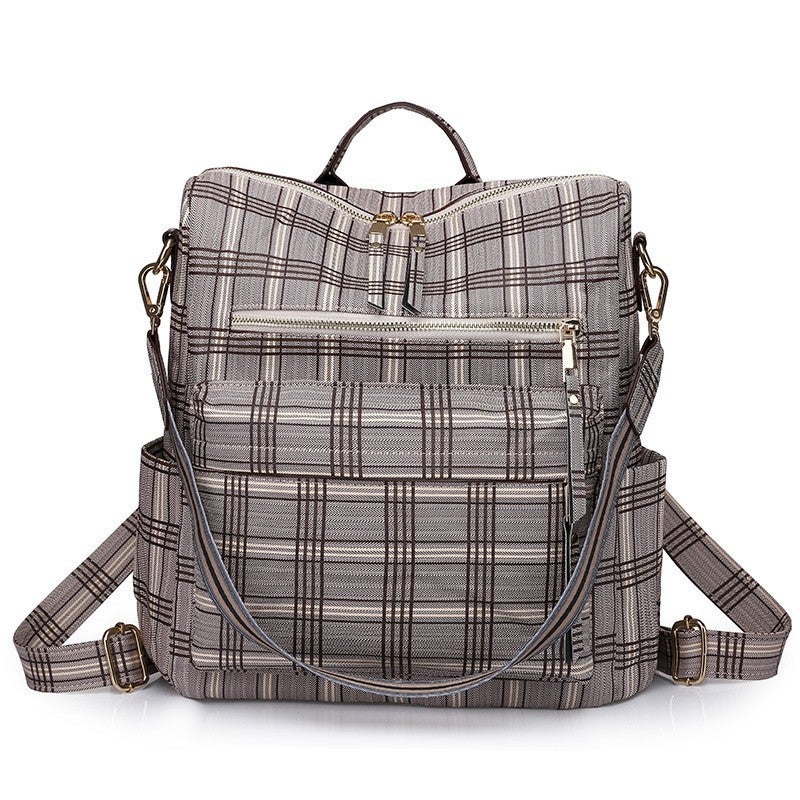 Zhenli Retro Bag Women'S Large Capacity Backpack Niche Design Women'S Backpack Bags Bag - Image 1
