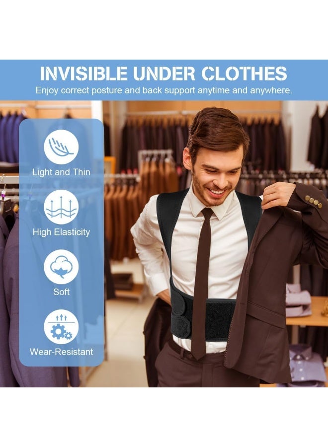 Back Brace and Posture Corrector for Women and Men Back Straightener Posture Corrector Scoliosis and Hunchback Correction Back Pain Spine Corrector Support Adjustable Posture Trainer, Medium - Image 5