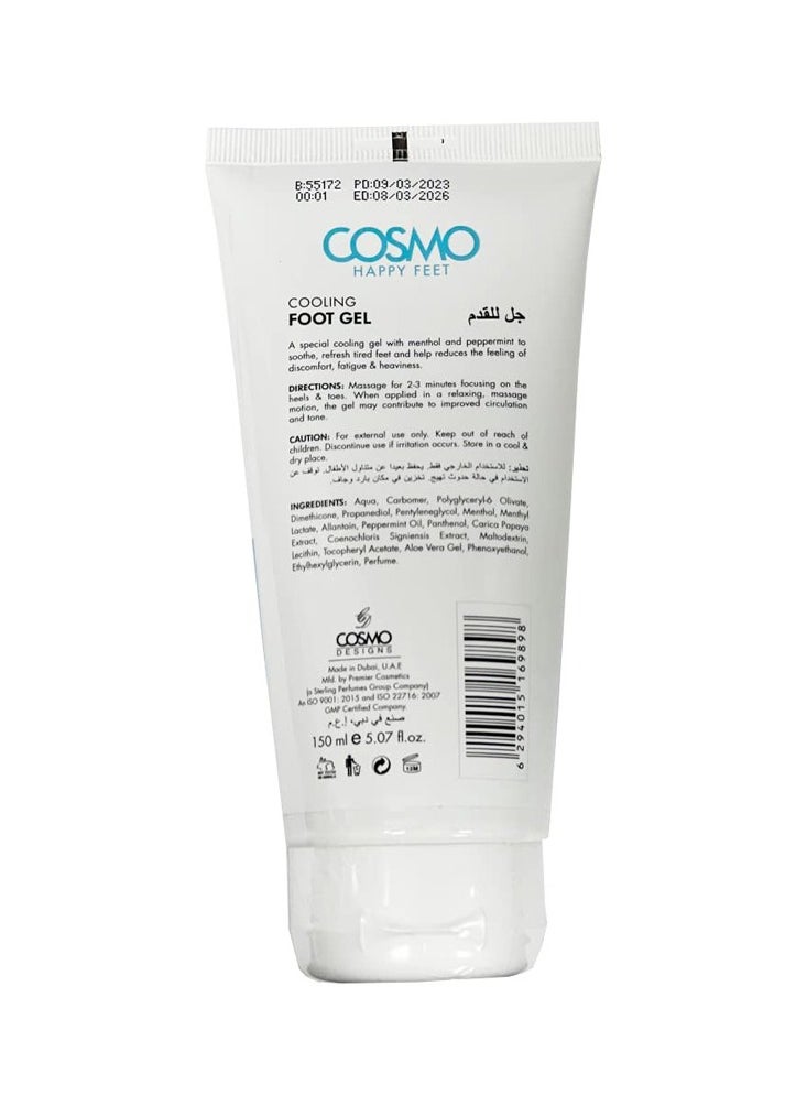 COSMO Cosmo Cooling Foot Gel Refreshing Peppermint 150ML  - Image 2