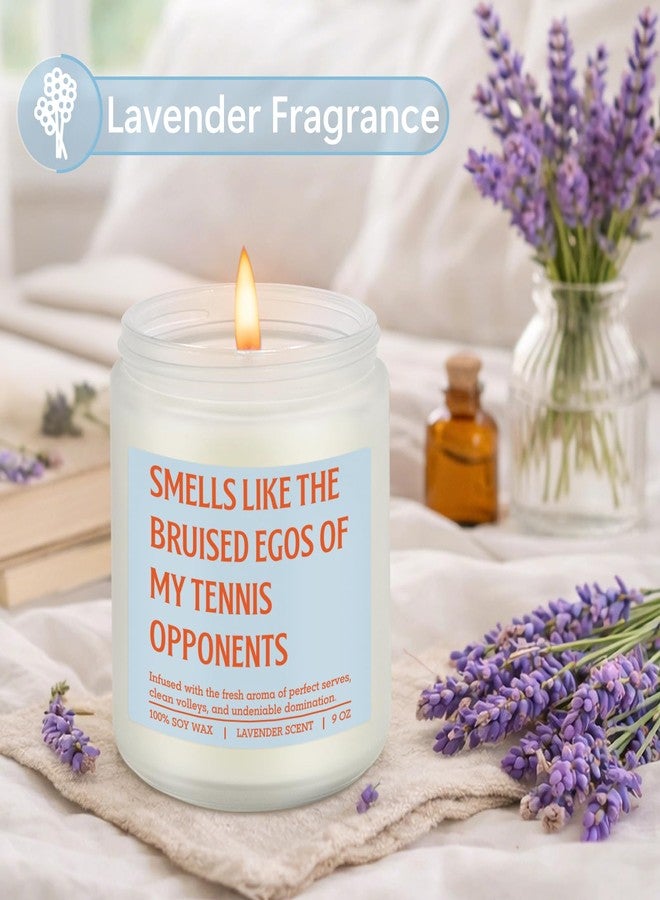 LEADO Scented Candle, Tennis Gifts for Women, Men - Gifts for Tennis Players, Lovers, Friends, Teen Boys, Girls - Cool Fathers Day, Celebration, Birthday Present for Doubles Partner, Female, Male - Image 2