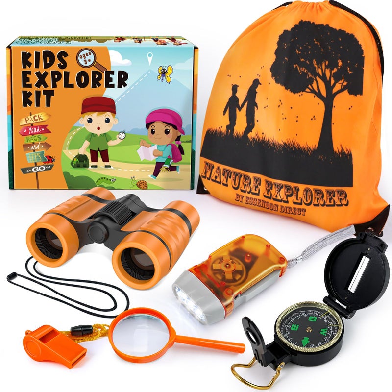 ESSENSON Kids Explorer Kit Adventure Kit for Kids Outdoor Explorer Kit with Binoculars Summer Outdoor Toys for Kids Ages 48 - Image 2