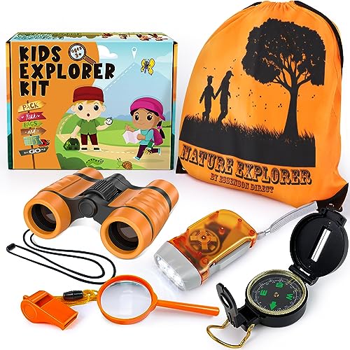 ESSENSON Kids Explorer Kit Adventure Kit for Kids Outdoor Explorer Kit with Binoculars Summer Outdoor Toys for Kids Ages 48 - Image 1