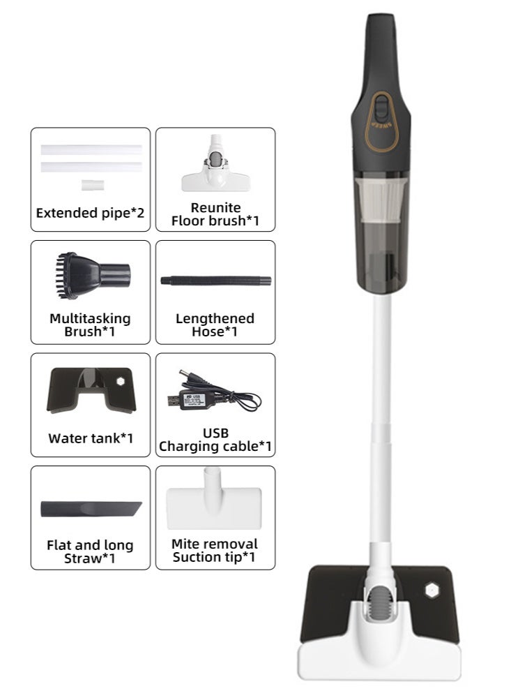 4-في-1 المكنسة الكهربائية اللاسلكية - المكنسة الكهربائية المحمولة - المكنسة الكهربائية اليدوية - 5000PA - المكنسة الكهربائية المستقيمة - أدوات إزالة الغبار للأرضيات والسجاد وأجهزة الكمبيوتر المكتبية والأريكة والنوافذ والسرير والزاوية - Image 1