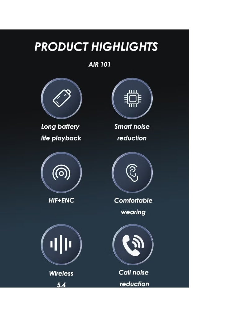 LENYES AIR 101 ENC True Wireless Earbuds – 98.5% Noise Reduction, Adaptive Fit - Image 4