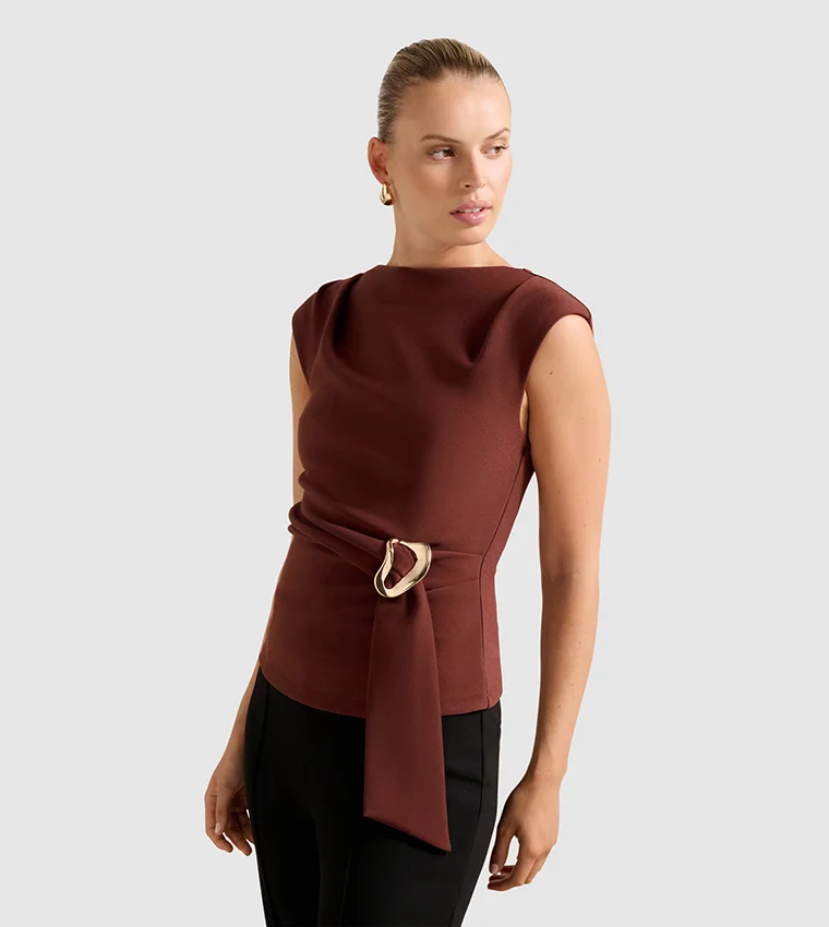 Forever New Serena Hardwear Detail Top
