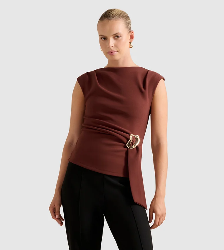 Forever New Serena Hardwear Detail Top