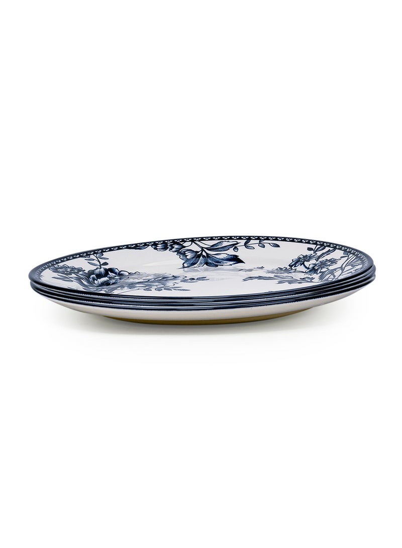 Claytan Rhapsody Collection 12-Inch Dark Blue Ceramic Chop Plate (Set of 4) - Image 1