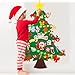 Max Fun DIY Felt Christmas Tree Set 32Ft with 41 Ornaments for Kids Toddlers Home Wall Hanging Felt Christmas Craft Kits Xmas Decoration Party Supplies - Image 4