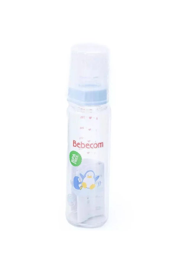 Bebecom Glass Bottle, 250ml, Blue (A373) - Image 3