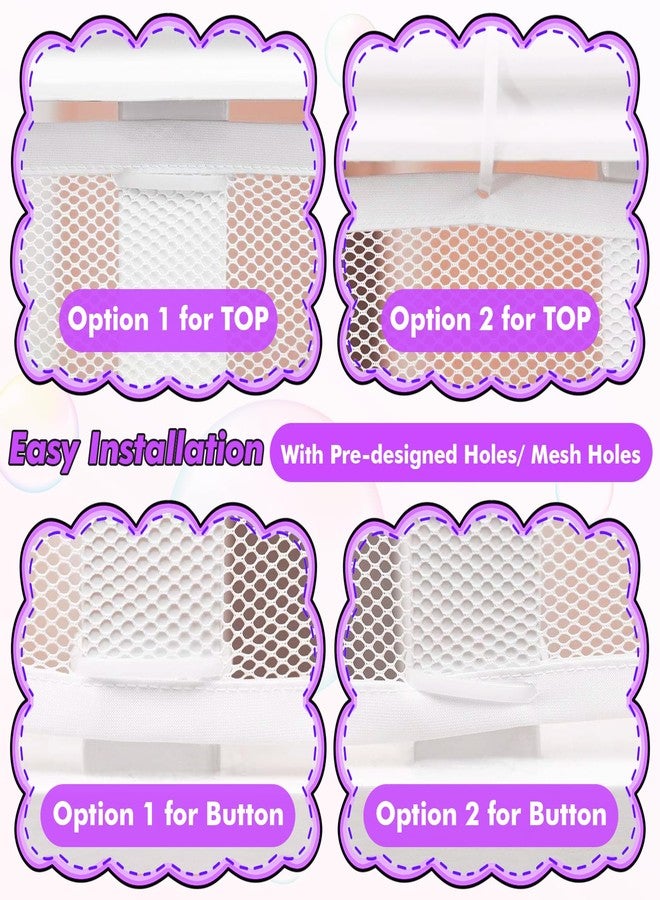 tupi Banister Guard for Baby - 10ft Lx 3ft H, Premium Balcony Netting for Pets, Child Safety Net, Stair Railing Proof Mesh for Kids, Toys, Pets - White - Image 5