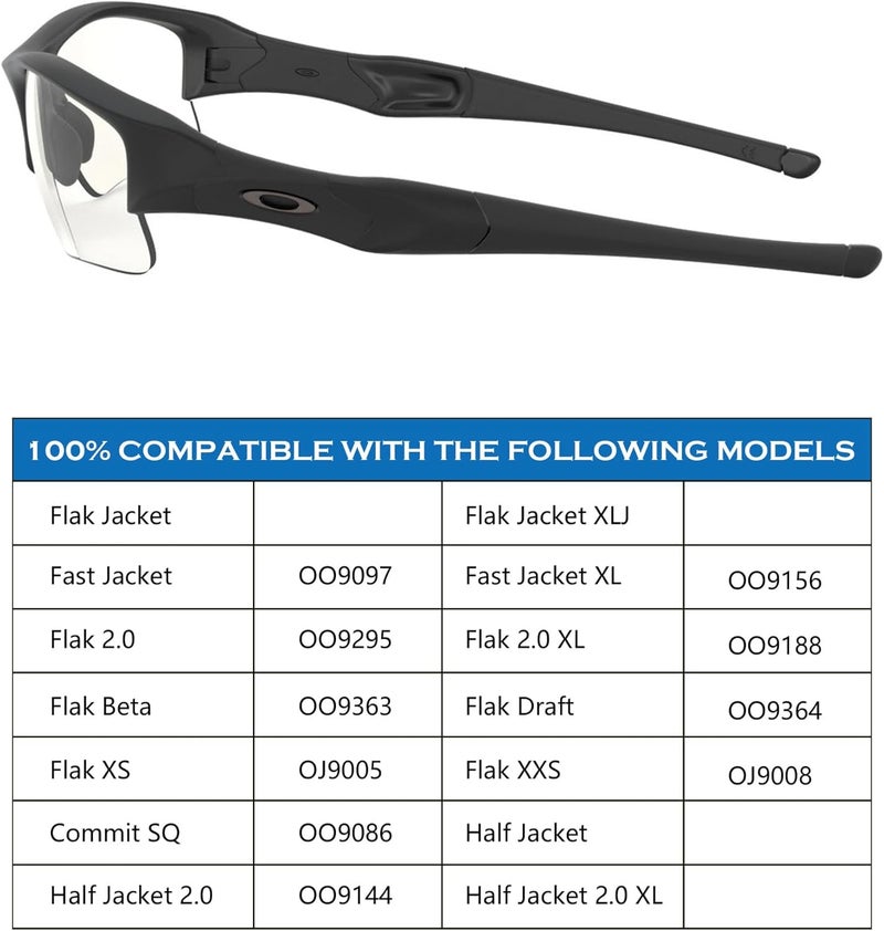 Highprecisionoptics Replacement Nosepieces Nose Pads for Oakley Flak Draft OO9364 | Flak 2.0 009295 | Flak Jacket | Commit SQ 009086 Sunglass - Image 3
