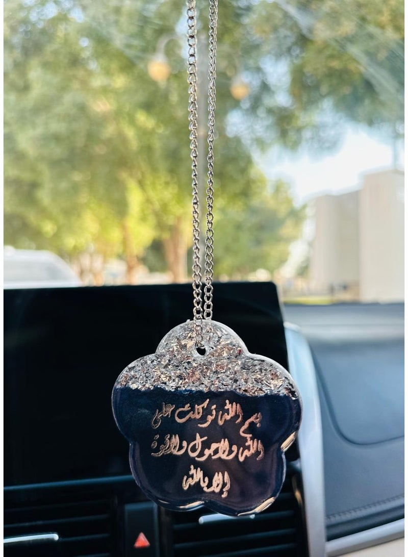 Elegant car hanging ornament crafted from premium resin – a stylish decorative accessory for the car rearview mirror. - Image 1