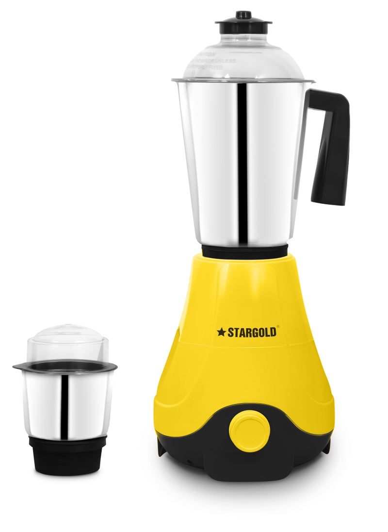 Stargold 2 In 1 Mixer Grinder 600 Watts Powerful Copper Motor With 1.2 Liter 3 Stainless Steel Liquidizing Jar And Blades  - Image 1