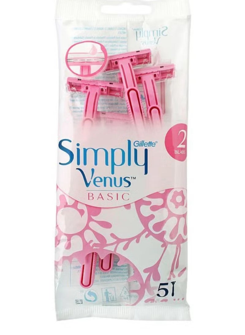جيليت سيمبلي فينوس 5 حبات - Image 1