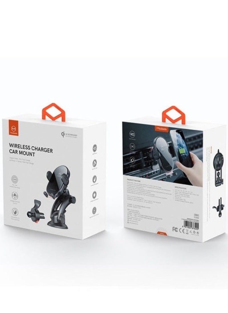 CH-762 | 15W Magnetic Wireless Charger Car Mount