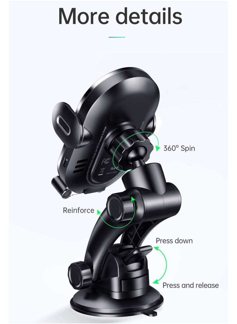 CH-762 | 15W Magnetic Wireless Charger Car Mount