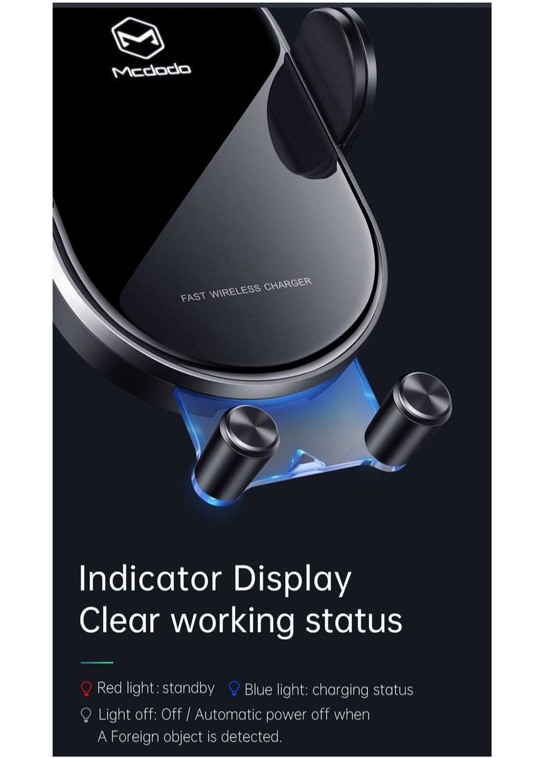 CH-762 | 15W Magnetic Wireless Charger Car Mount