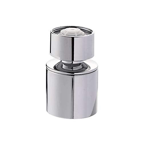 Horiznext faucet aerator for kitchen bathroom sink, tap head sprayer 360 degree swivel filter attachment hose extender no splash water nozzle (1 pc with adapter) - Image 1