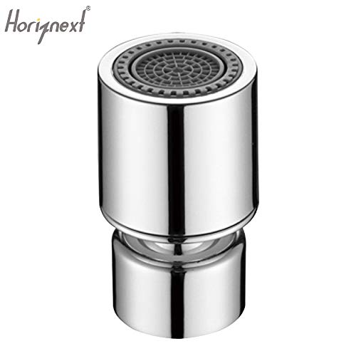 Horiznext faucet aerator for kitchen bathroom sink, tap head sprayer 360 degree swivel filter attachment hose extender no splash water nozzle (1 pc with adapter) - Image 5