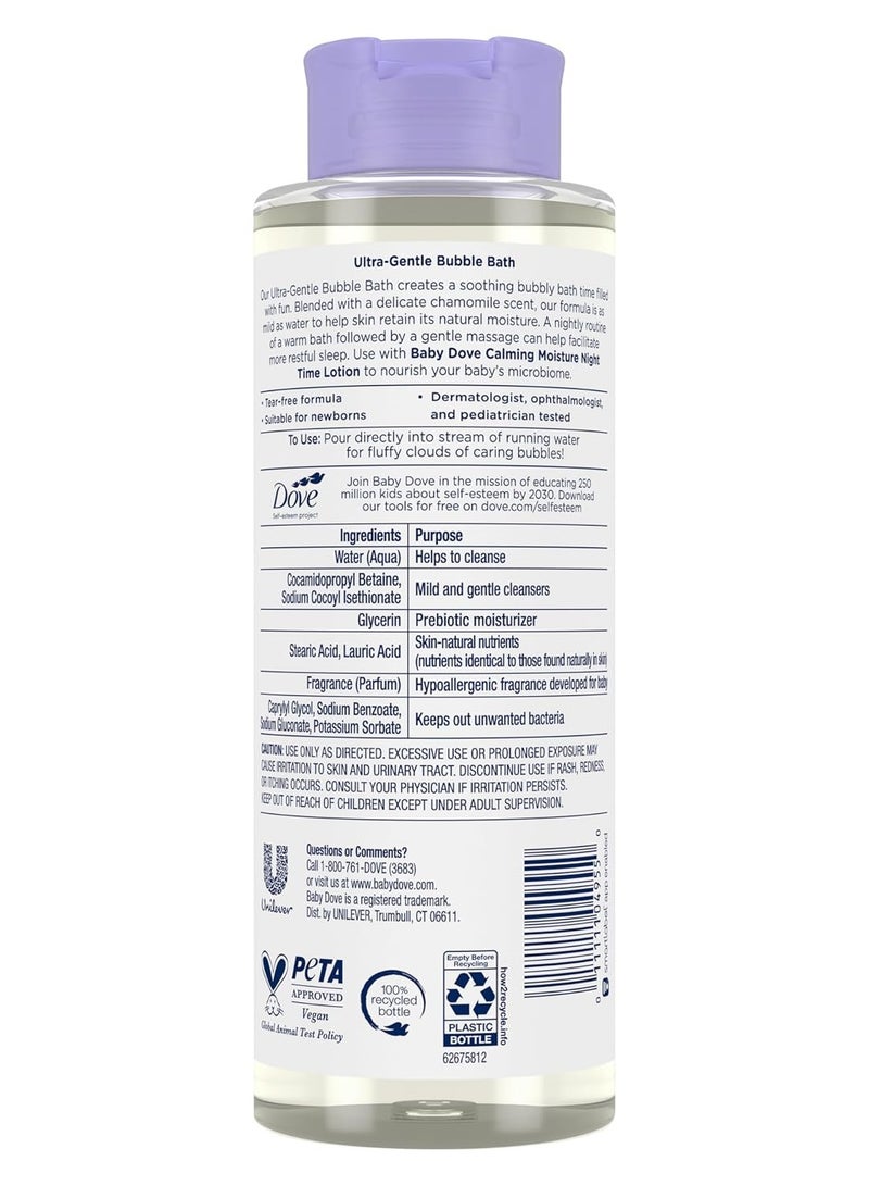 Baby Dove Bubble Bath Calming Moisture for nourished Skin and More restful Sleep Sensitive Skin Care with Skin-Natural nutrients 16 oz
