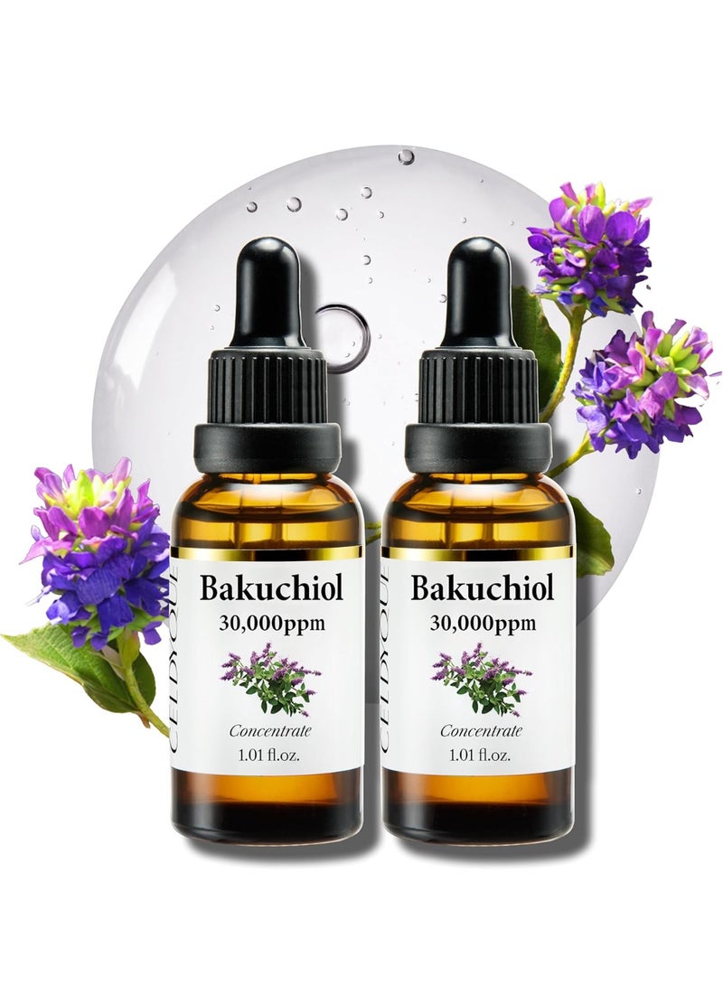 CELDYQUE Korean Bakuchiol Concentrate Mixin Serum 30000 ppm High Potency Retinol Alternative Wrinkle Reduction Skin Firming Smoothing AntiAging Sensitive Skin Vegan CrueltyFree NonGMO 2 oz - Image 1