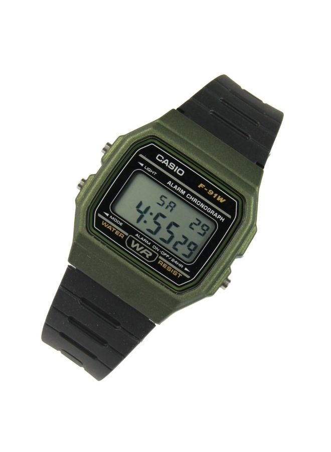 كاسيو F-91WM-3ADF ساعة رقمية راتنج للرجال، 39 ملم، أسود - Image 2