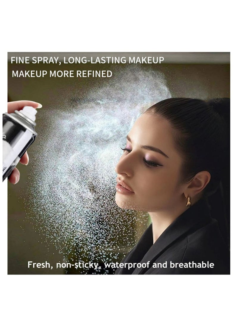 Handaiyan Setting Spray Makeup Dewy Finish Matte Mist Waterproof Ultra Long Lasting,Fresh,Non-sticky and Breathable Makeup Fixer Keep It Perfect Resting Boss Face for All Skins 200ml Clear  - Image 2