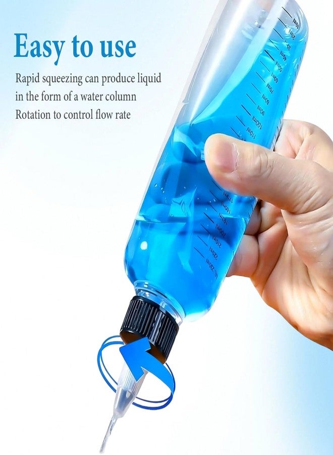 VANTOBEST 2 Pack 8.5oz Hair Dye Applicator Bottles Clear Plastic Squeeze Bottle with Graduated Scale and Twist-On Tip Cap Hair Oil Color Dispenser for Salon Stylist Home Use - Image 4