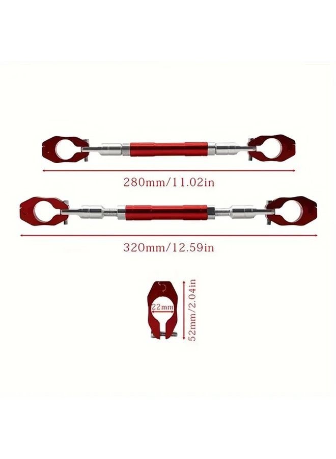 Black Adjustable Motorcycle Cross Bar Universal Handlebar Strengthening Accessory - Image 3