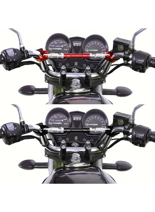 Black Adjustable Motorcycle Cross Bar Universal Handlebar Strengthening Accessory - Image 4