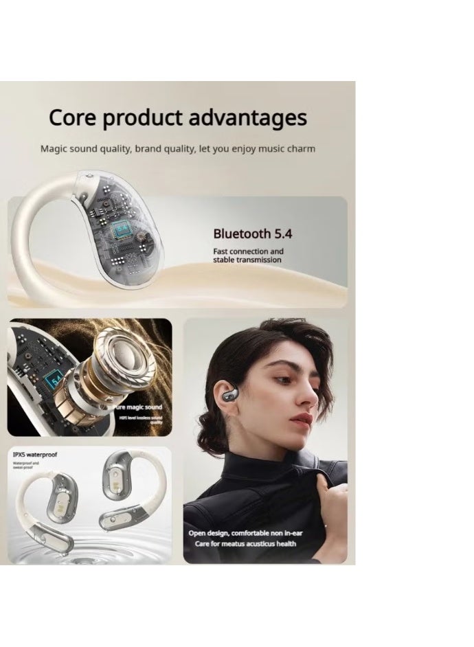 Monster Open-Ear Sport Bluetooth 5.4 Headphones – Waterproof Wireless Earbuds with Mic & 8H Playtime - Image 3