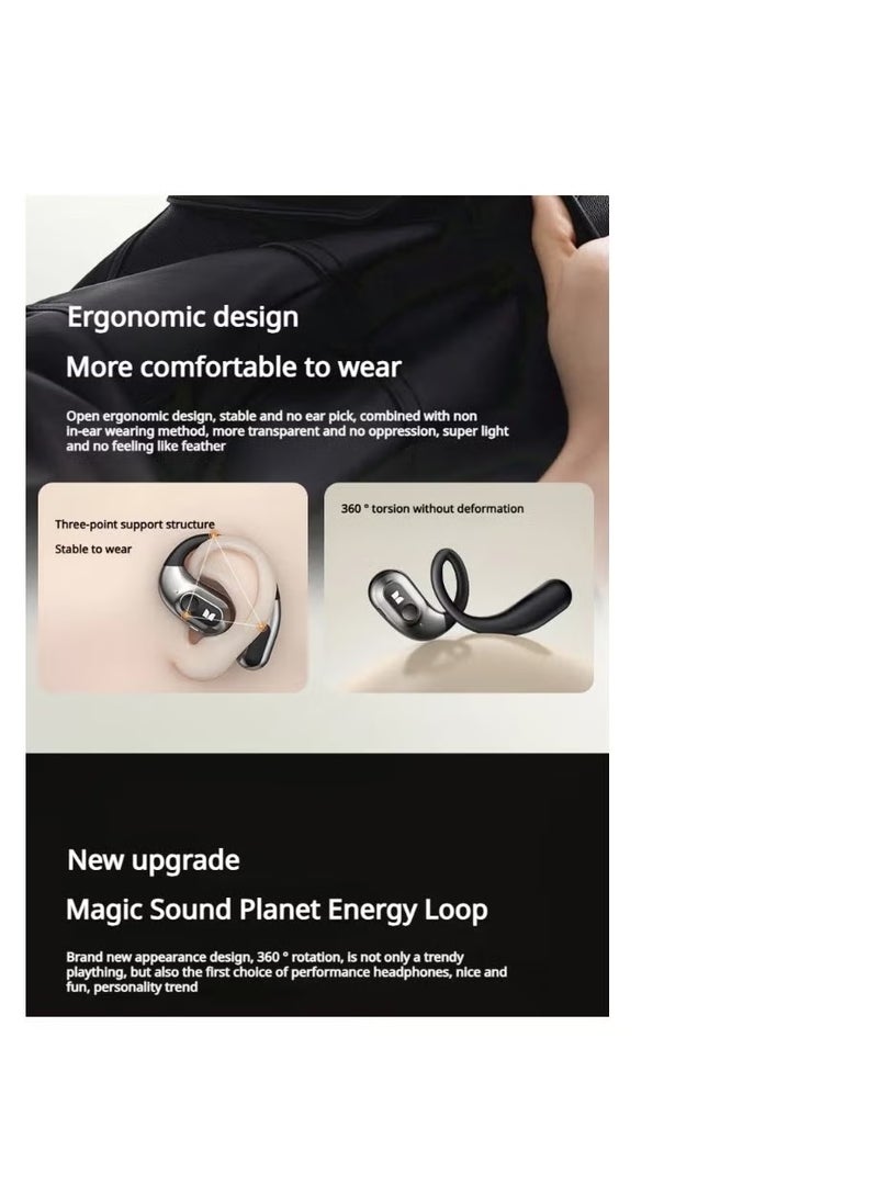 Monster Open-Ear Sport Bluetooth 5.4 Headphones – Waterproof Wireless Earbuds with Mic & 8H Playtime - Image 4