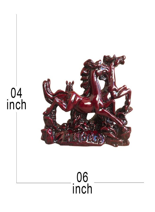 Ryme Vastu/Feng Shui Two Running Horses for Positive Energy,Good Luck and Financial Gain - Image 2