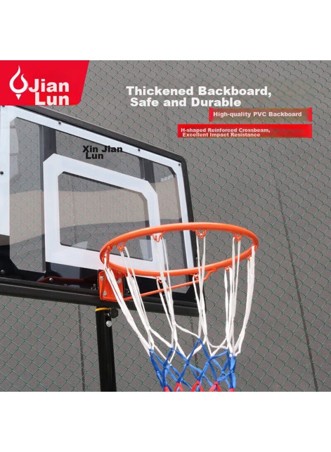 Jeeanlean Children's Basketball Hoop, Home And Outdoor Use, Movable And Adjustable Indoor Shooting Basket, New Year Gift - Image 2
