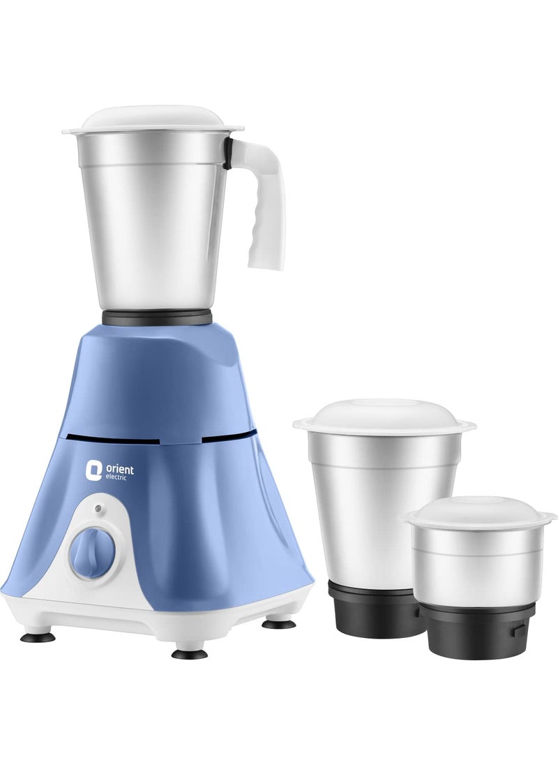 Orient Electric Orient Electric Stainless Steel Sprint Super 3 Jar 500W Mixer Grinder.(Mgss50B3/Blue & White)  - Image 2