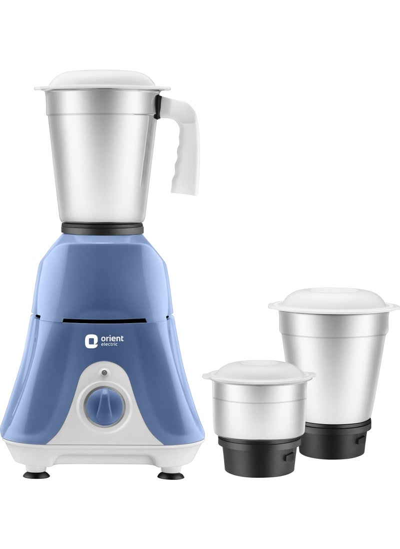 Orient Electric Orient Electric Stainless Steel Sprint Super 3 Jar 500W Mixer Grinder.(Mgss50B3/Blue & White)  - Image 3