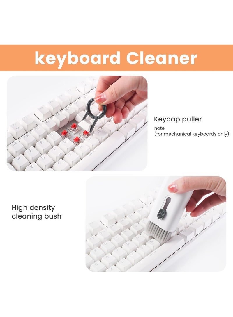 7 in 1 Electronic Cleaner kit, Cleaning Kit for monitor Keyboard Airpods MacBook iPad iPhone iPod, Screen Dust Brush Including Soft Sweep, Swipe, Airpod Cleaner Pen, Key Puller and Spray Bottle (Grey)  - Image 5