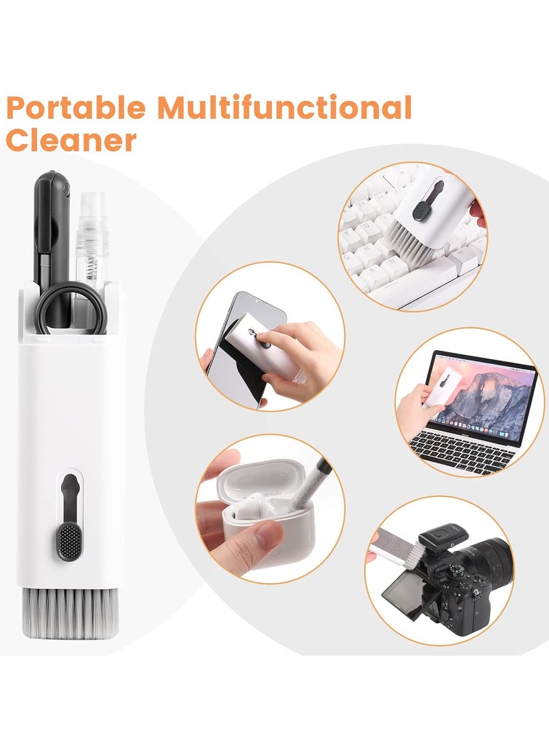 7 in 1 Electronic Cleaner kit, Cleaning Kit for monitor Keyboard Airpods MacBook iPad iPhone iPod, Screen Dust Brush Including Soft Sweep, Swipe, Airpod Cleaner Pen, Key Puller and Spray Bottle (Grey)  - Image 4