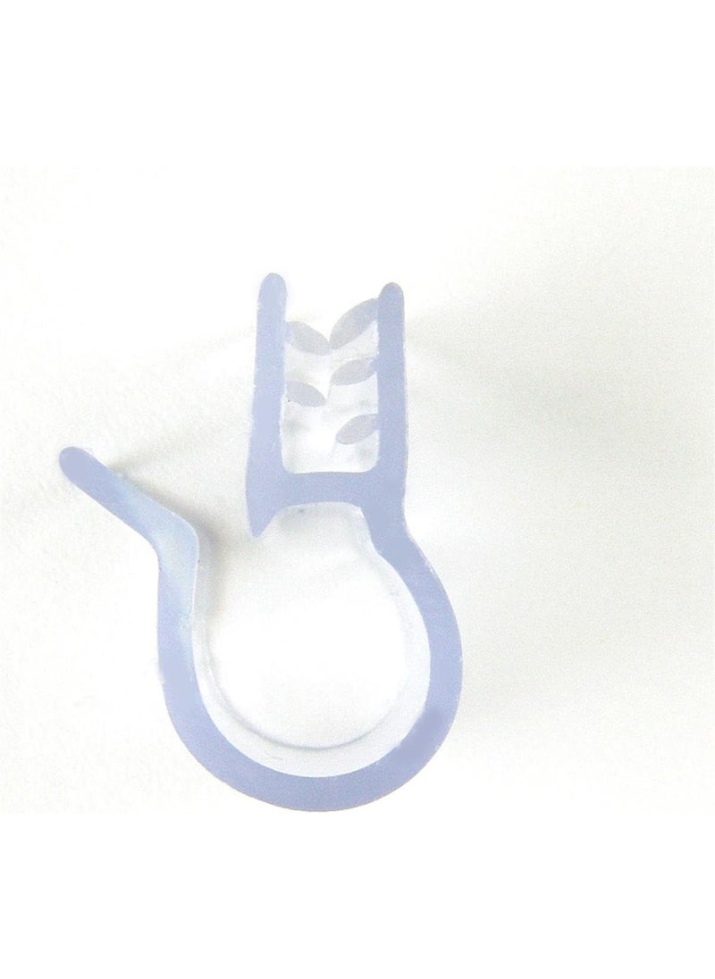 Displays2go Gripper Fin Sign Holders for Wire with ToothLike Design PVC Plastic Clear  Set of 500  - Image 2